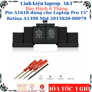 Pin a1618 dùng cho laptop pro 15" retina a1398 mid 2015 020-00079