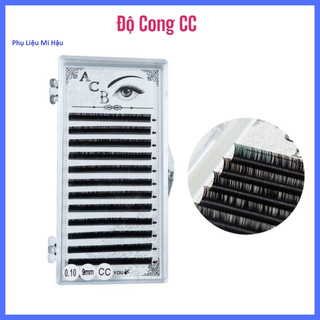 Mi ACB Độ Cong CC,Dùng Để Nối Classic,Tạo Fan Volume, Mi Khay Đen Mềm, Bắt Keo Tốt,Không Có Mi Con,Hộp,Khay Lông Mi ACB