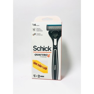 Dao Cạo Râu SCHICK QUATTRO TITANIUM 4 lưỡi (Tặng Thêm 1 lưỡi trị giá 25k)