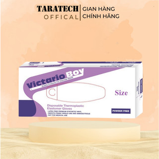 Hộp 100 Găng Tay Nilon Chế Biến Thực Phẩm Dùng 1 Lần Tiện Lợi TR TARAA