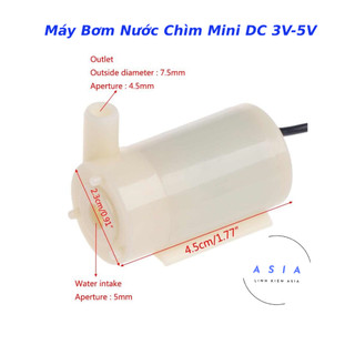 Máy bơm nước nhỏ chìm Horizontal - mini micro water pump DC3V 5V