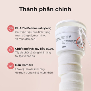 [Cosrx] Toner Pad Tẩy Da Chết COSRX One Step Original Clear Pad