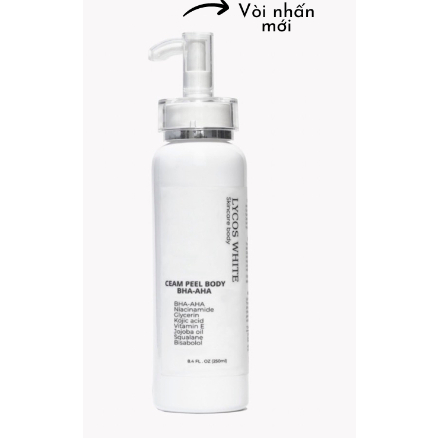 Tinh Chất Lycos White Dưỡng Body BHA AHA - Lycos White body lotion Không Bong Tróc Dưỡng Body mịn màng, trắng sáng