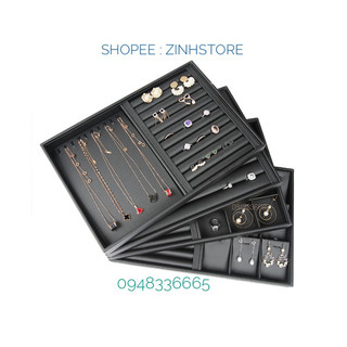 Khay da trưng bày trang sức cao cấp