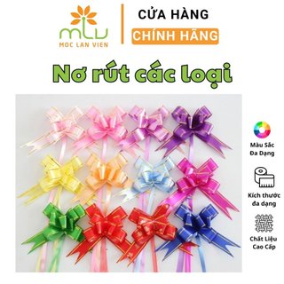 Nơ rút trang trí, nơ rút đủ size, tép 10 cái nơ trang trí