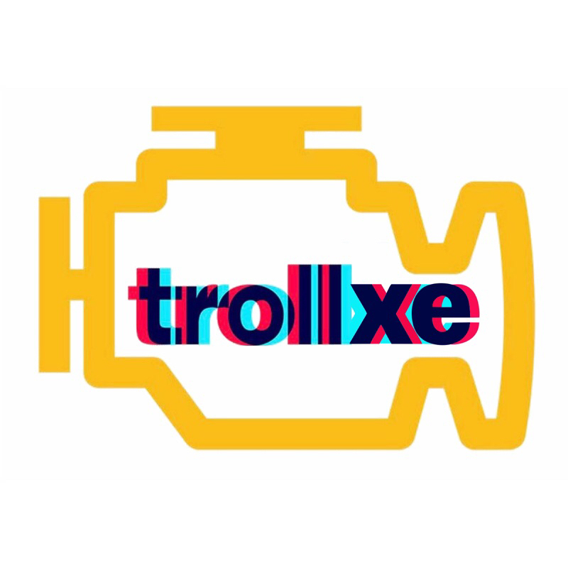 Tem dán logo troll xe, hình dán troll xe vui nhộn ( Số lượng : 1 cái )