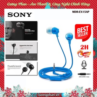 [Mã ELHACE giảm 4% đơn 300K] Tai Nghe Nhét Tai Có Mic Sony EX15AP - Bảo Hành 12 Tháng Toàn Quốc