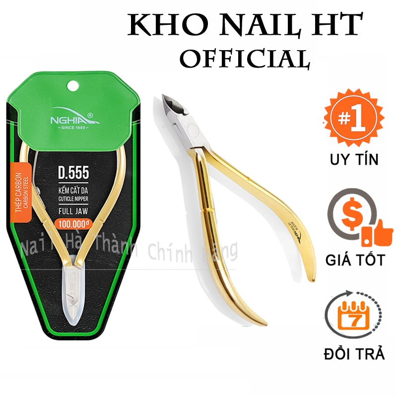 Kềm Nghĩa nhặt da D555, kìm nghĩa nhặt da nail 555KD hàng chính hãng