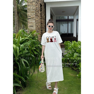 |VÁY COTTON GUC CI THÊU GẤU XÙ| •276• CHUẨN HÀNG MIN