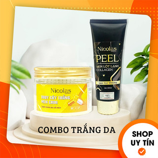 1 [Chính Hãng] Combo Kem Nicolas Peel Lột Lạnh Thanh Nhi + Kem Body Cấy Trắng Men Chua Nicolas Cosmetic 2