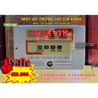 Combo máy ấp trứng dùng carbon và khay đảo 35 trứng