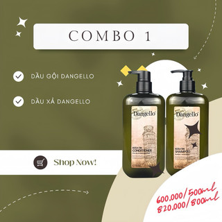 Cặp gội xả siêu phục hồi dangello