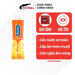 Gel bôi trơn nóng ấm durex warming - chai 100ml | gunshop việt nam