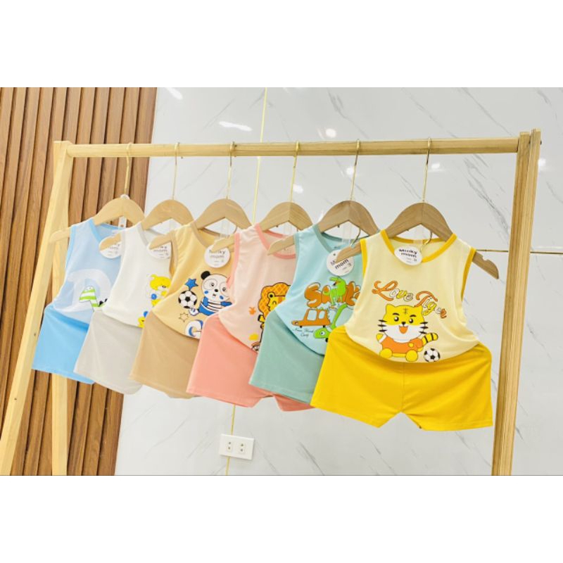 bộ Ba lỗ thun lạnh cho bé 5_16kg
