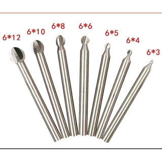 Mũi chạm khắc , mũi quả đào 3 cạnh , mũi tạo lũa chân 6mm