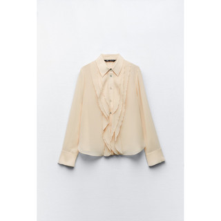 Áo sơmi voan bèo ZARA AUTHENTIC
