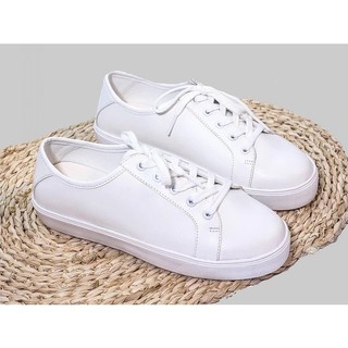 Giày Sneaker trắng đế thấp dành cho nam nữ