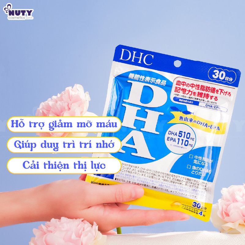 Viên Uống DHC Bổ Sung DHA Hỗ Trợ Trí Não (120 viên)