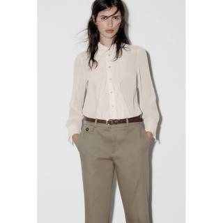 Áo sơmi voan bèo ZARA AUTHENTIC