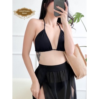 {CÓ BÁN LẺ} Set 3 món phối chân váy 4 tà màu đen