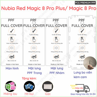 Dán PPF Nubia Red Magic 8 Pro Plus / Magic 8 Pro dành cho màn hình, mặt lưng, full viền loại trong, nhám