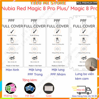 Dán PPF Nubia Red Magic 8 Pro Plus / Magic 8 Pro dành cho màn hình, mặt lưng, full viền loại trong, nhám