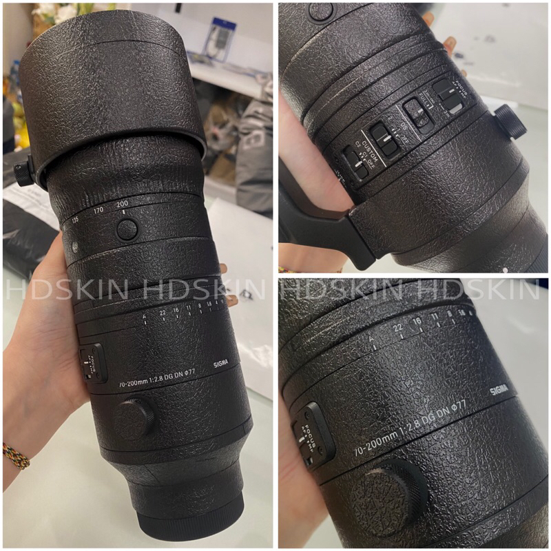Miếng dán skin 3M vân nổi 2080 cho len Sigma 70-200 DGDN for Sony - HDSKIN