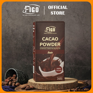 [Chính hãng] Bột Cacao nguyên chất FIGO Hộp 250g trong pha chế và làm bánh, pha uống giảm cân, tốt cho sức khỏe