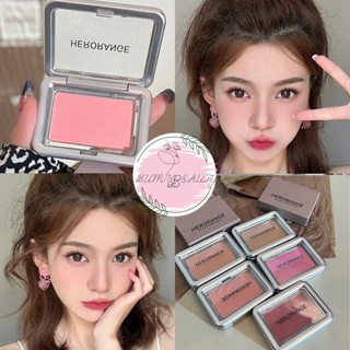 Phấn má hồng 1 ô mịn lì Herorange nội địa Trung, Phấn má mini phấn mắt Herorange đơn sắc mềm mịn dạng nén