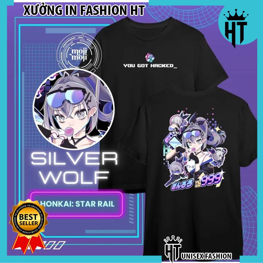 HOT🔥 Áo Phông HONKAI STAR RAIL Silver Wolf mẫu mới cực chât rẻ vô địch