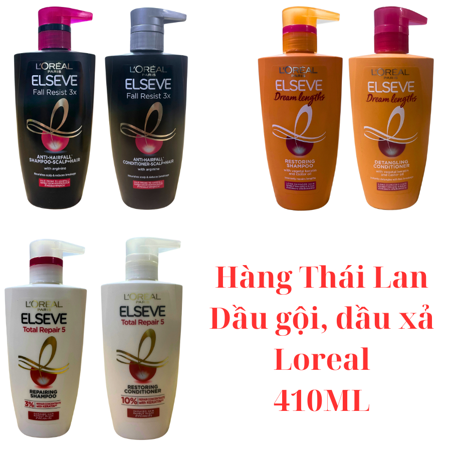 Dầu gội dầu xả Loreal Elseve 410g