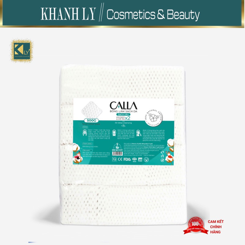 Bông tẩy trang Calla 500gr