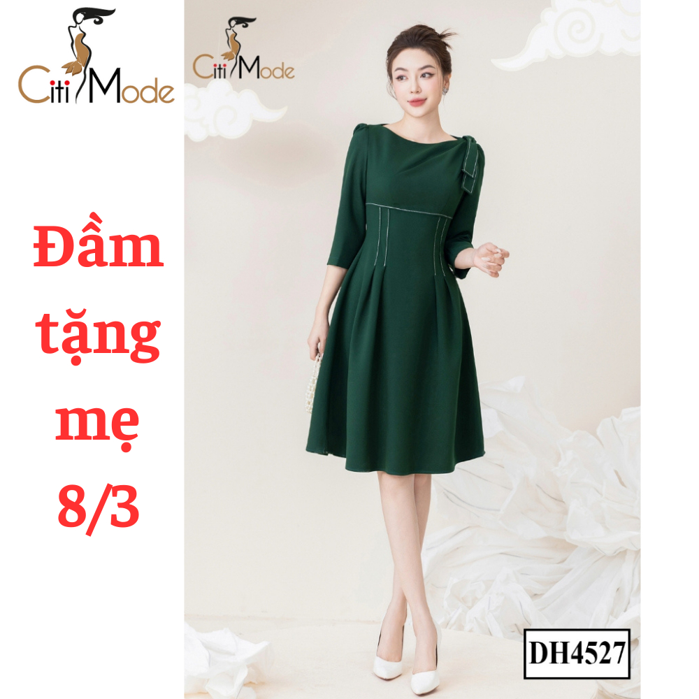 Đầm cho mẹ trung niên, quà tặng mẹ 8/3 DH4527- CITIMODE FASHION