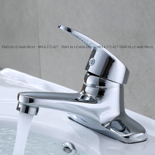 Vòi lavabo nóng lạnh , vòi rửa mặt cao cấp nóng lạnh đồng mạ crom cao cấp