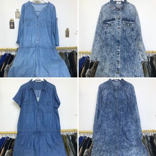 (UPDATE 3.7) Đầm jean si tuyển 2hand, kiểu dáng thời trang, nhiều màu nhiều mẫu, dễ phối đồ