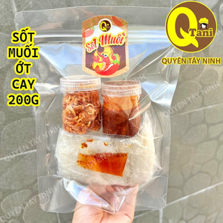  Combo Bánh Tráng Phơi Sương+ Muối Sốt siêu cay Quyên Tây Ninh Bánh tráng chấm Sốt Muối tắt ngon bá cháy 