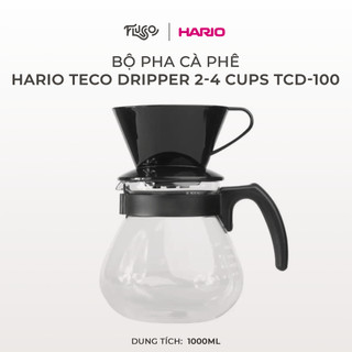 Bộ Pha Cà Phê Hario Teco Dripper 2-4 Cups 1 Lít TCD-100