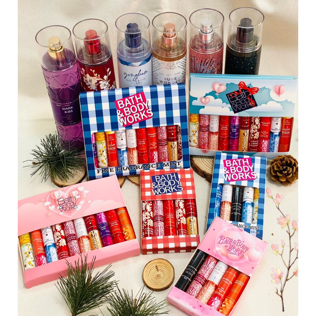 [ CHUẨN AUTH BILL MỸ] SET QUÀ TẶNG BODY MIST BATH & BODY WORKS CHIẾT