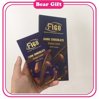 [Chính hãng] Combo 2 Dark Chocolate 85% FIGO 50G,100G| Socola đen nguyên chất it đường 85% cacao giảm cân