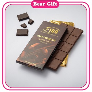 [Chính hãng] Dark Chocolate 70% Cacao Figo, Socola đen đắng giảm cân thanh 100gr