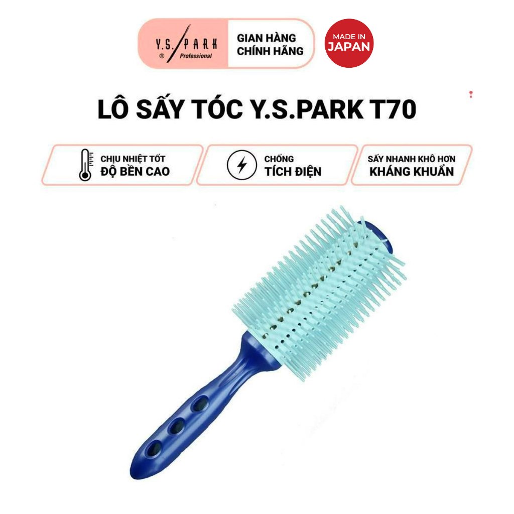 Lô sấy tóc Pro Straight Air Styler YS-T70 lược sấy khô chịu nhiệt - Hàng chính hãng YS Park nhập khẩu Nhật Bản