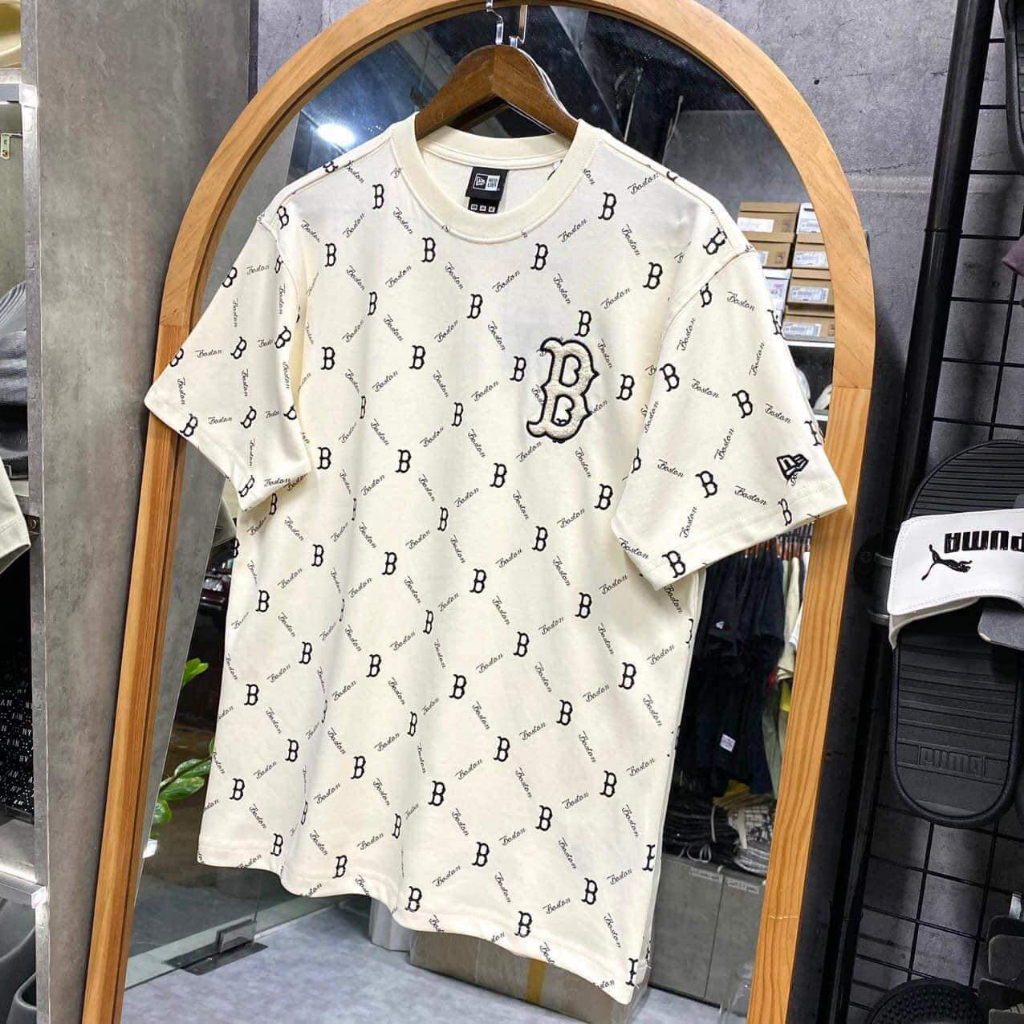 Áo Thun New E.r.a X M.L.B chữ B Mono Đen-Trắng hót #2024 #trend