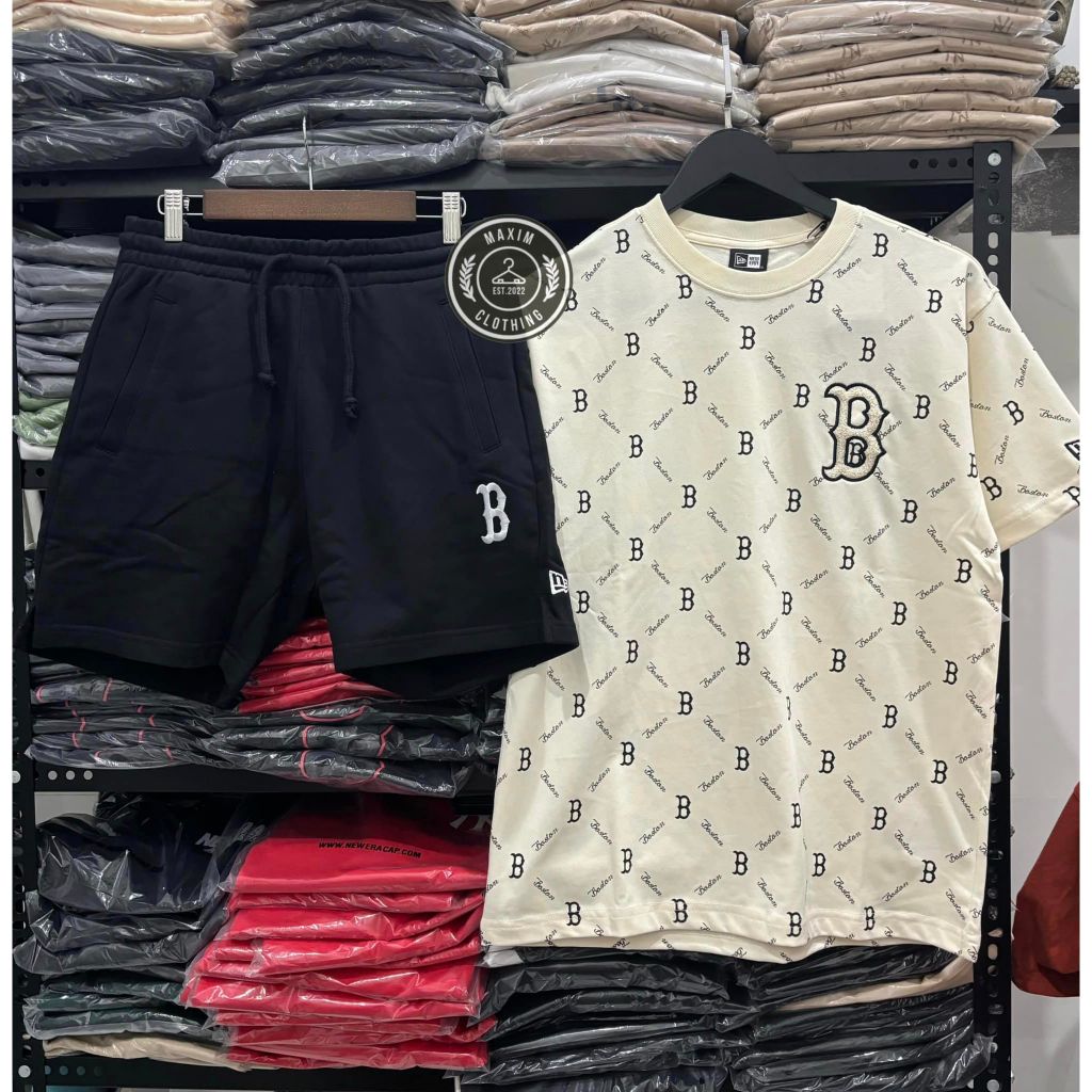 Áo Thun New E.r.a X M.L.B chữ B Mono Đen-Trắng hót #2024 #trend