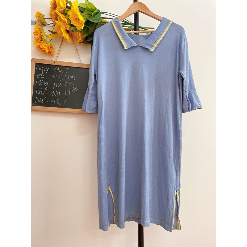[FREESIZE,BIGSIZE] Đầm Len Dệt Kim, Một Lớp, 2hand