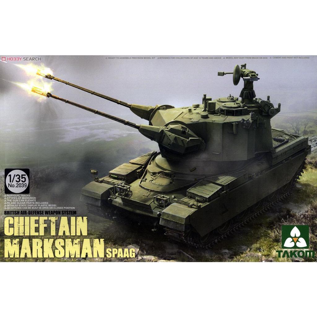 LỤC QUÂN - TAKOM - 2039 1/35 MÔ HÌNH PHÁO TỰ HÀNH PHÒNG KHÔNG BRITISH AIR-DEFENCE WEAPON SYSTEM CHIE