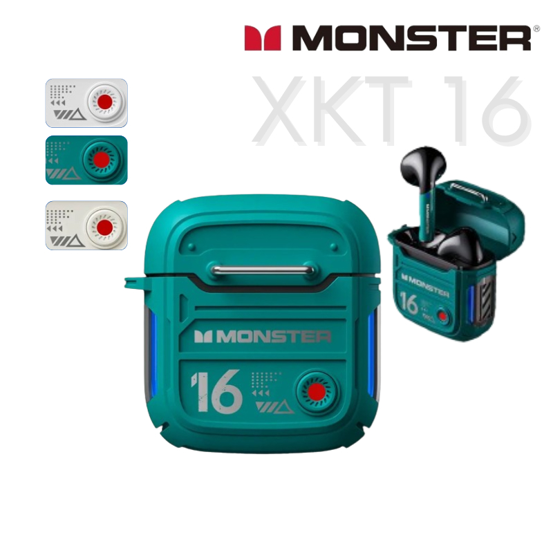 Tai nghe Bluetooth Lenovo Monster XKT16 - Âm thanh nổi Hi-Fi - Pin khỏe - Chơi game