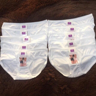 xả kho 10 quần lót nữ sinh nguyên màu trắng size 35-55kg