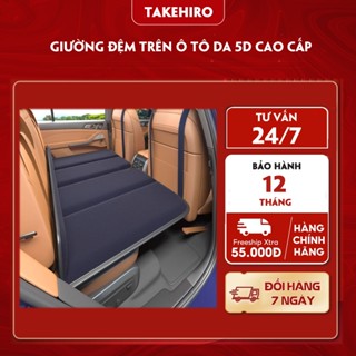 Đệm Ô Tô Ghế Sau Gấp Gọn Bằng Vải Nỉ cao cấp, Nệm Xe Hơi Bằng Vải Nỉ Gấp Gon Thông Minh Takehiro T03