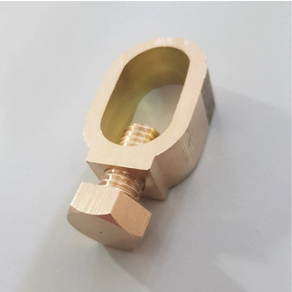 Ốc kẹp cọc tiếp địa, ốc cà na thau, kẹp cáp đồng trần với cọc tiếp địa chống sét Kẹp tiếp địa quả trám