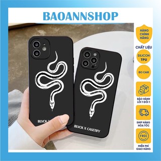 Ốp lưng iphone Rắn Paris BLVCK casetify R05 dẻo cạnh vuông chống sốc bảo vệ camera 7plus/x/xsmax/11/12/13/14/promax